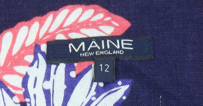 Maine New England Womens Multicoloured Floral Shift Dress Size 12