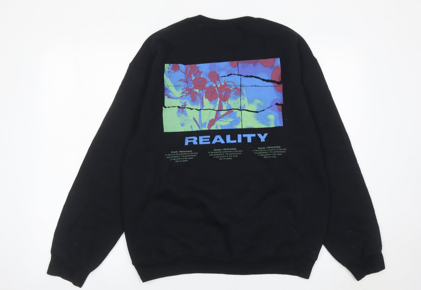 Urban Outfitters Men’s Black XS Pullover Graphic Sweatshirt
