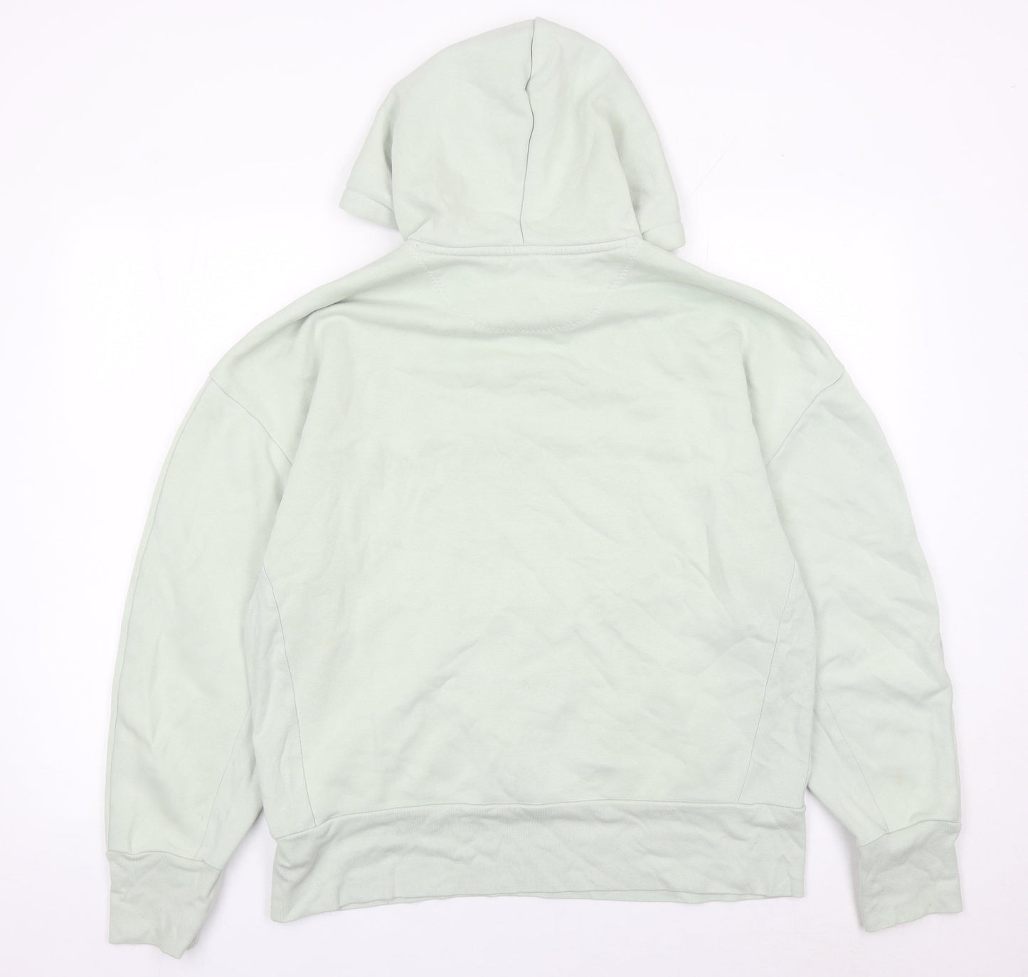 Adidas Women's Green Hoodie Medium Pullover Organic Cotton Blend