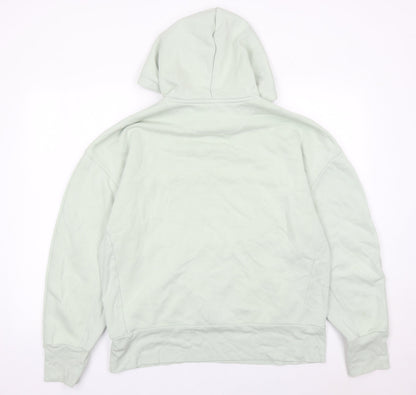 Adidas Women's Green Hoodie Medium Pullover Organic Cotton Blend