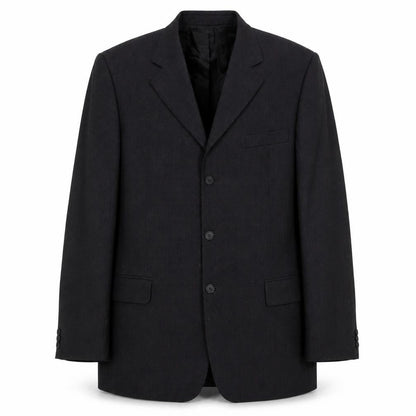 Falabella Men's Grey with Red Wool Blazer Jacket Size 40 Regular Fit