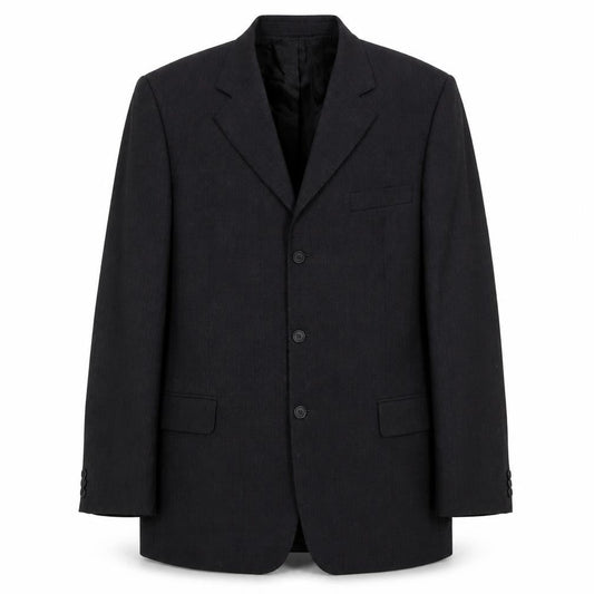 Falabella Men's Grey with Red Wool Blazer Jacket Size 40 Regular Fit