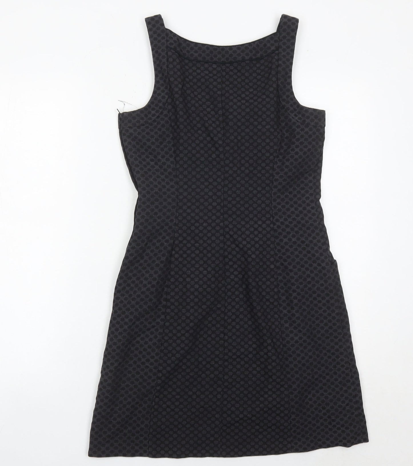 Next Women’s Black Geometric Sheath Dress Size 8 Sleeveless