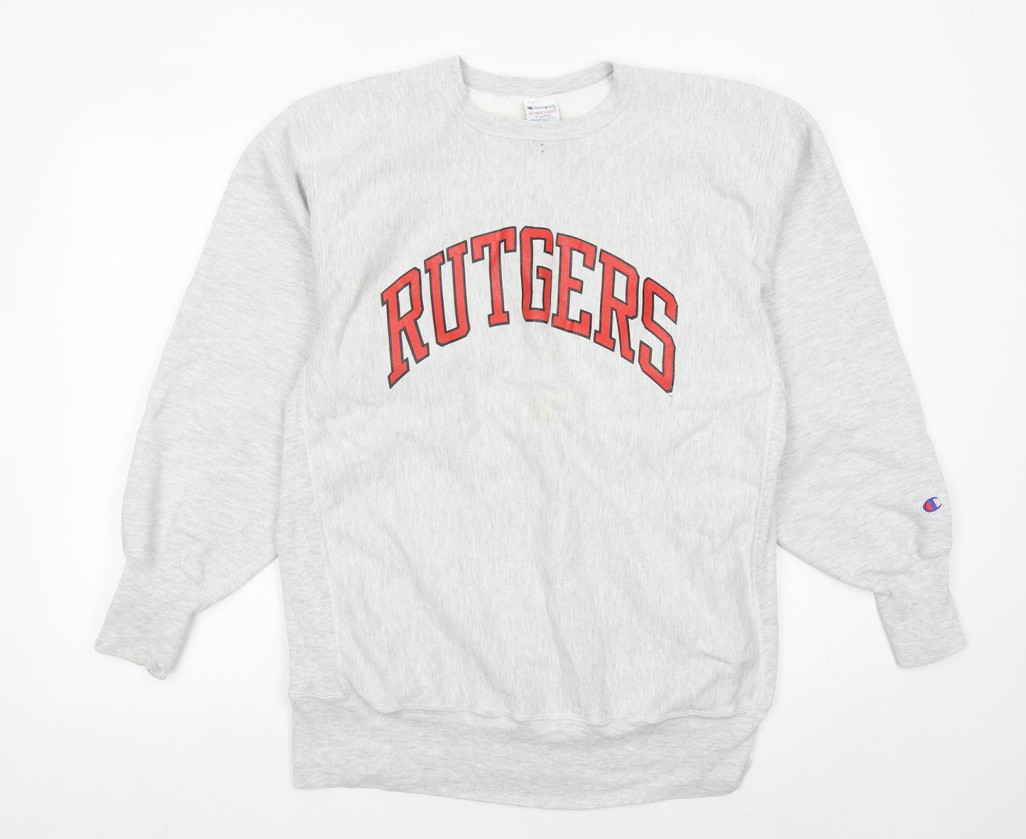 Mens UK Size XL Champion Grey Pullover Sweatshirt