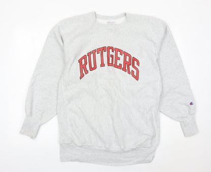 Mens UK Size XL Champion Grey Pullover Sweatshirt
