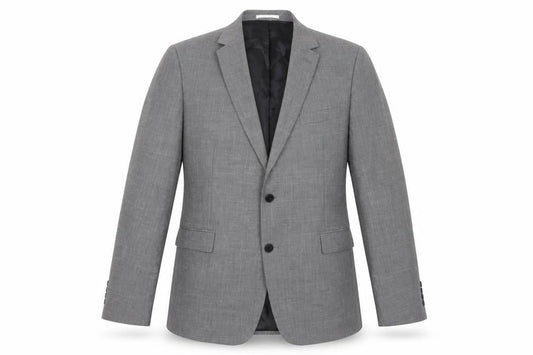 Kin Men’s Grey Wool Blend 44R Blazer Jacket Two Button Notch Lapel