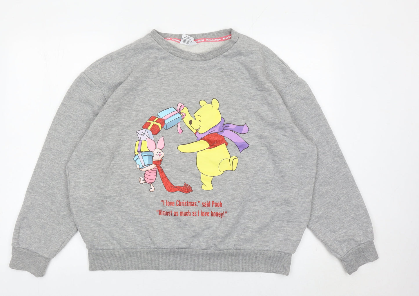 Womens UK Size L Disney Grey Pullover Sweatshirt