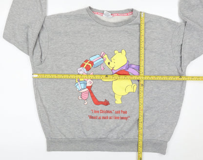Womens UK Size L Disney Grey Pullover Sweatshirt