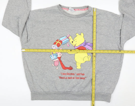 Womens UK Size L Disney Grey Pullover Sweatshirt