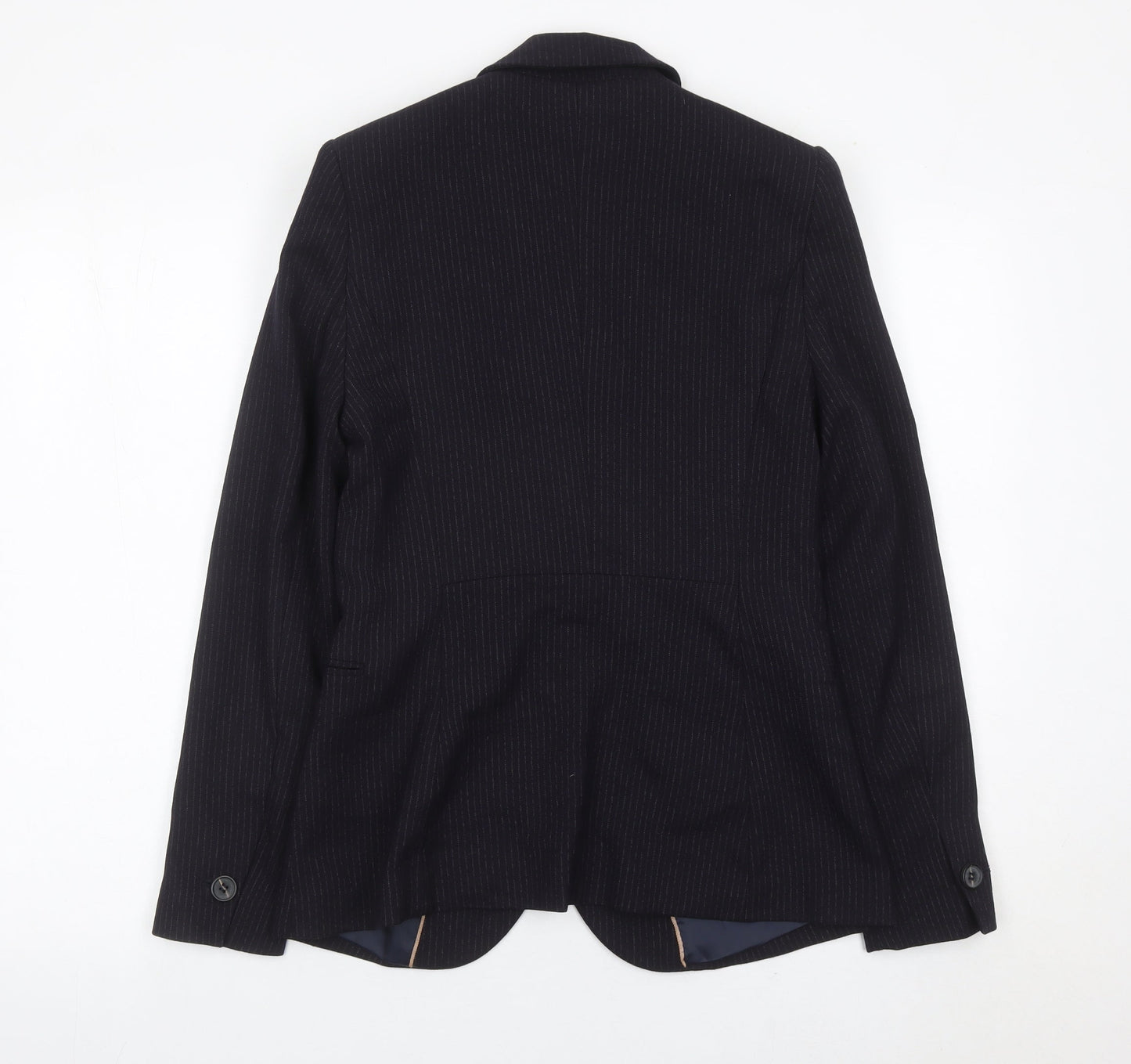 Next Women’s Black Pinstripe Tailored Blazer Size 8 UK