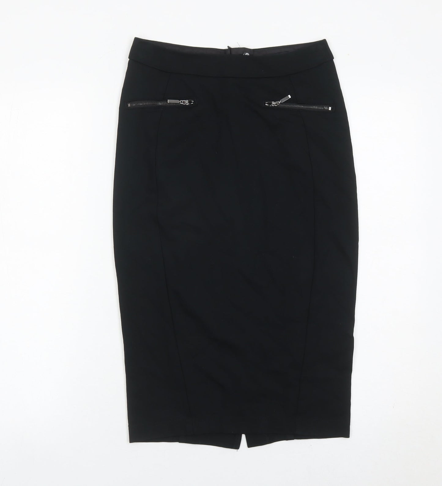 Marks and Spencer Women’s Black Size 8 Pencil Skirt Knee Length