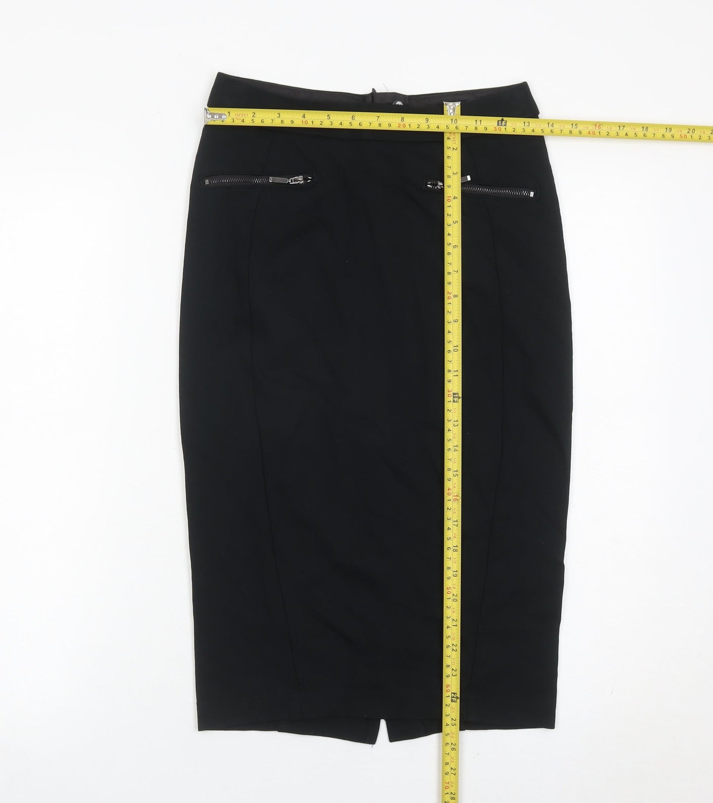 Marks and Spencer Women’s Black Size 8 Pencil Skirt Knee Length