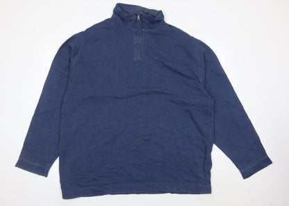 Mens UK Size 2XL Marks and Spencer Blue Pullover Sweatshirt