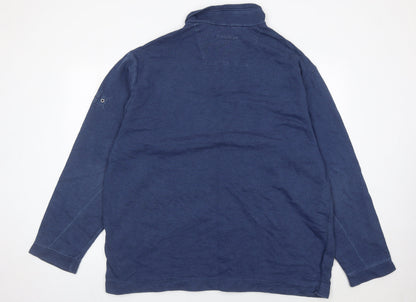 Mens UK Size 2XL Marks and Spencer Blue Pullover Sweatshirt