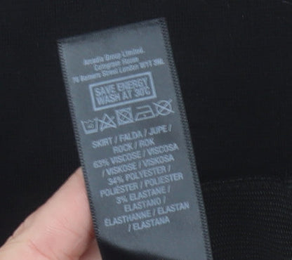 Dorothy Perkins Women’s Black Size 8 Pencil Midi Skirt