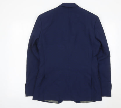 Limehaus Men's Blue Slim Blazer Jacket 38 Chest Regular Fit