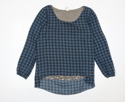 Womens UK Size 20 HEINE Blue Tunic Blouse