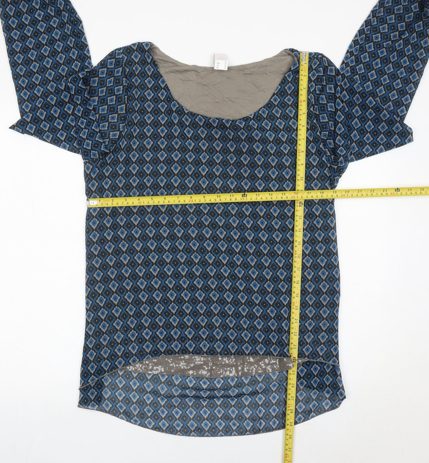 Womens UK Size 20 HEINE Blue Tunic Blouse