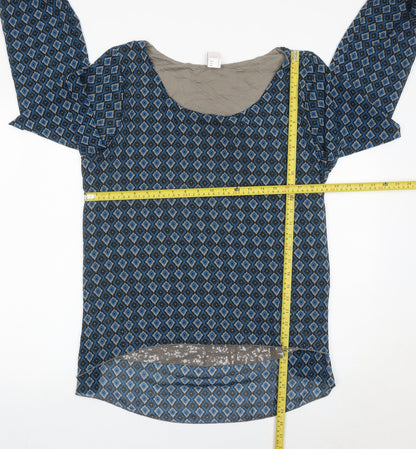 Womens UK Size 20 HEINE Blue Tunic Blouse