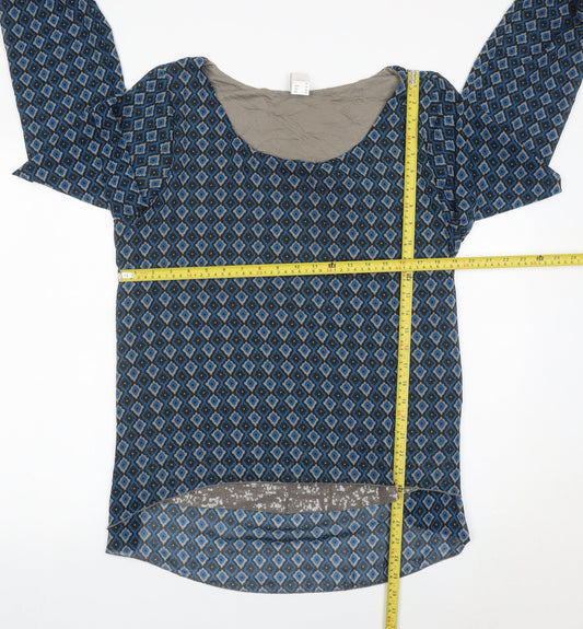 Womens UK Size 20 HEINE Blue Tunic Blouse