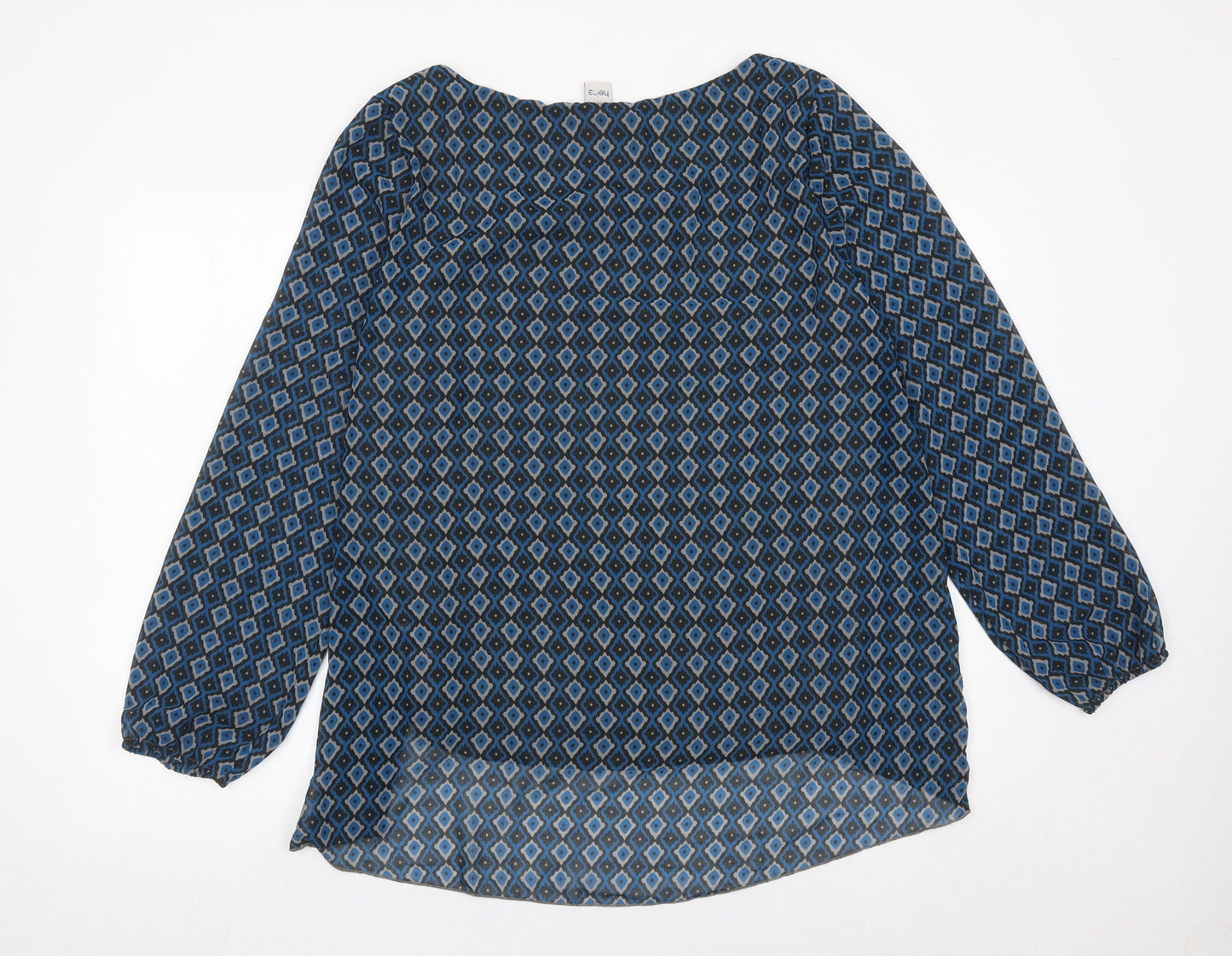Womens UK Size 20 HEINE Blue Tunic Blouse