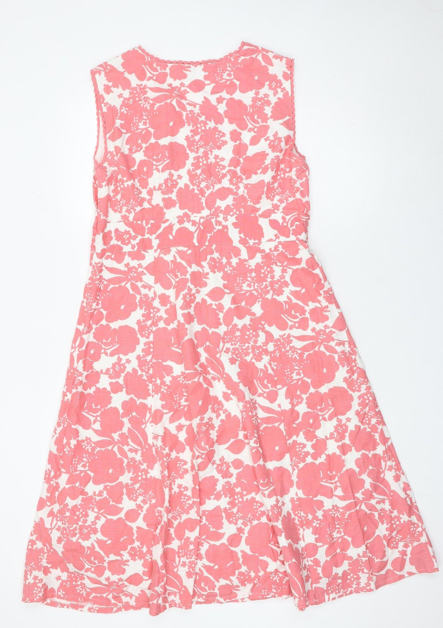 Maine New England Women's Pink Floral A-Line Dress Size 14