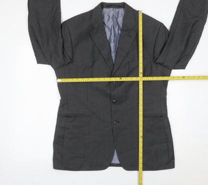 Austin Reed Men’s Grey Wool Blazer Jacket Size 42 Regular Fit