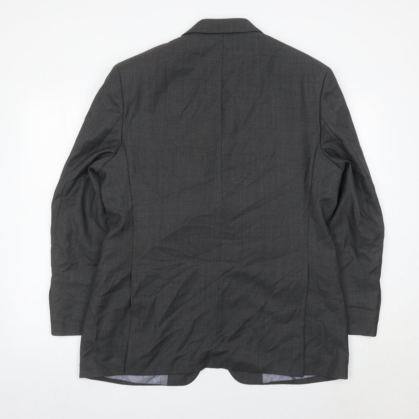 Austin Reed Men’s Grey Wool Blazer Jacket Size 42 Regular Fit