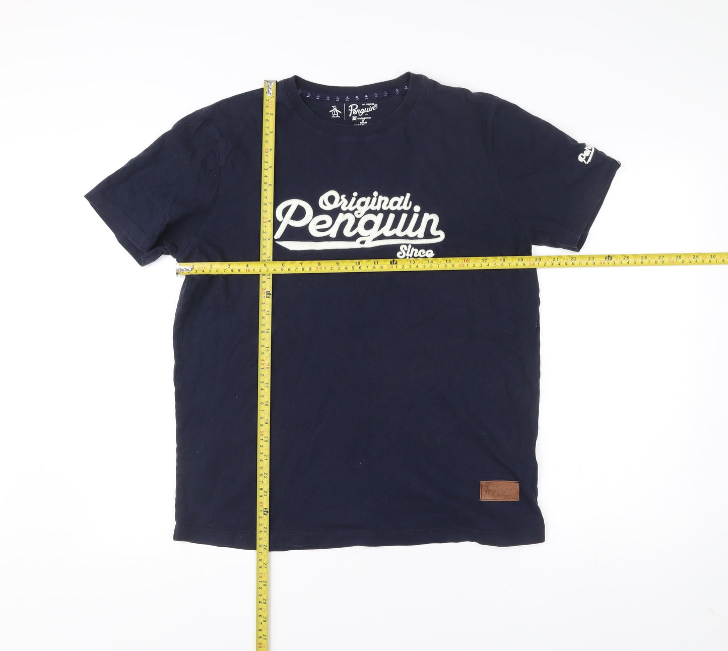 Penguin Men’s Blue Graphic Logo T-Shirt Size M Cotton Blend