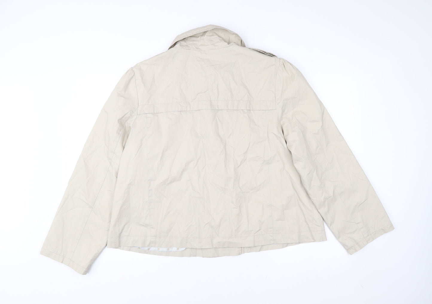 TU Women’s Beige Cotton Pea Coat Jacket Size 20