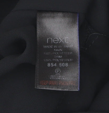 Next Petites Women's Black Size 8 Halter Wide-Leg Jumpsuit