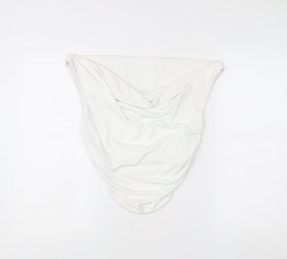 Womens UK Size L Zara White Camisole Blouse