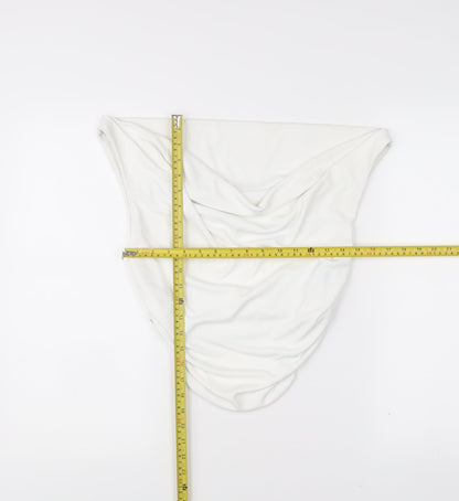 Womens UK Size L Zara White Camisole Blouse