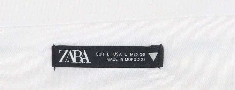 Womens UK Size L Zara White Camisole Blouse