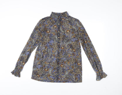 Mango Suit Womens Multicoloured Paisley Blouse Size 12 Tunic Style