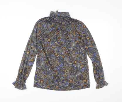 Mango Suit Womens Multicoloured Paisley Blouse Size 12 Tunic Style