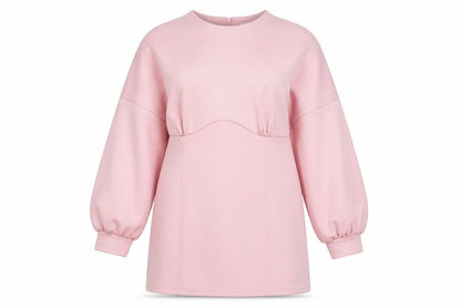 River Island Women’s Pink Shift Dress Size 14 Long Sleeve Party