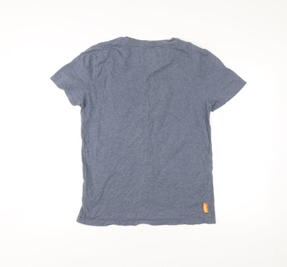 Superdry Men’s Blue Medium Classic Cotton Crew Neck T-Shirt