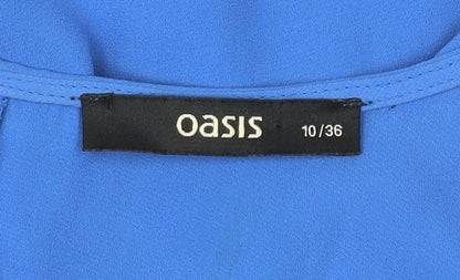 Womens UK Size 10 Oasis Blue Camisole Tank