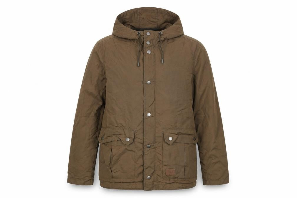Mens UK Size M Threadbare Brown Parka Coat