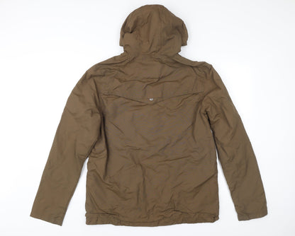Mens UK Size M Threadbare Brown Parka Coat