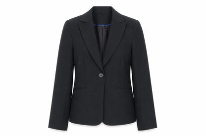 Atmosphere Womens Black Pinstripe Blazer Size 8 Regular Fit Jacket