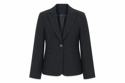 Atmosphere Womens Black Pinstripe Blazer Size 8 Regular Fit Jacket