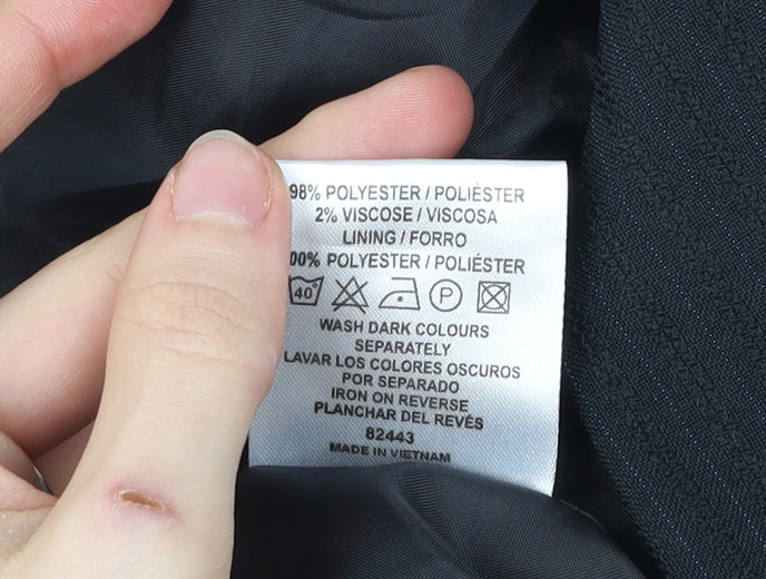 Atmosphere Womens Black Pinstripe Blazer Size 8 Regular Fit Jacket