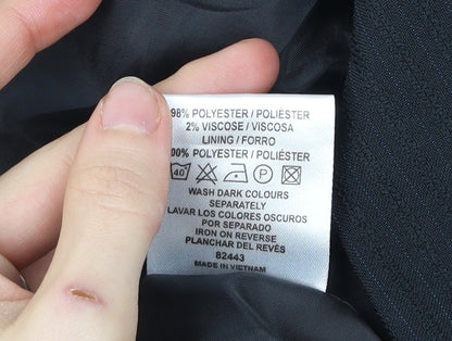 Atmosphere Womens Black Pinstripe Blazer Size 8 Regular Fit Jacket