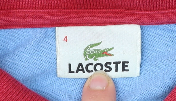 Lacoste Men’s Blue Polo Shirt M Short Sleeve Cotton Logo