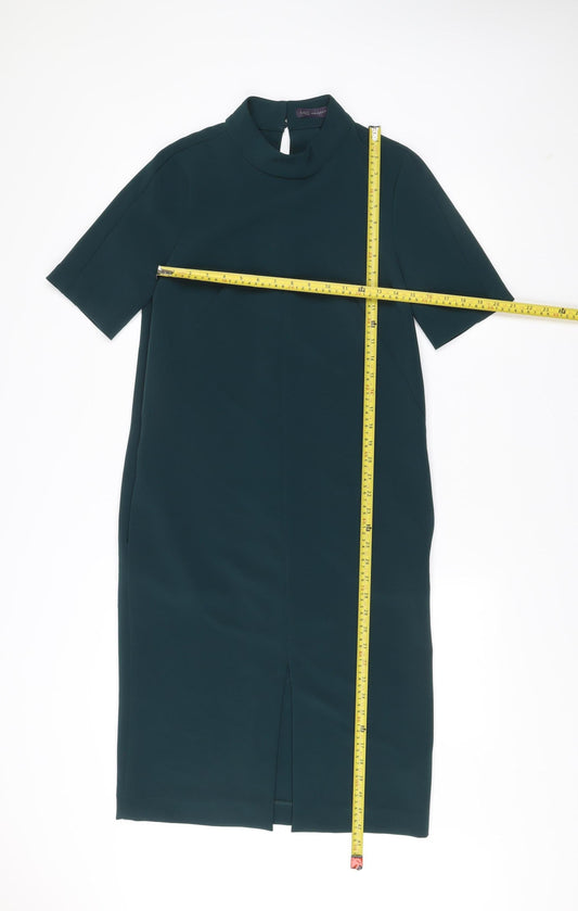 Marks and Spencer Women’s Green Midi Sheath Dress Size 8