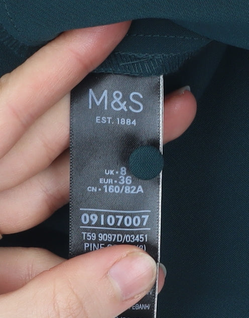 Marks and Spencer Women’s Green Midi Sheath Dress Size 8