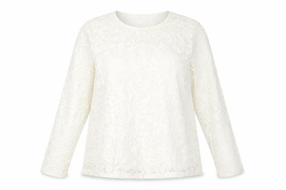 Somerset by Alice Temperley Womens Ivory Lace Blouse Size 16