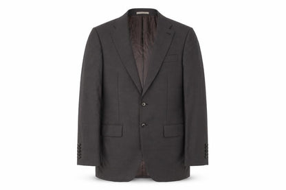 Next Luxury Men's Brown Wool Suit Jacket 40R Regular Fit Notch Lapel